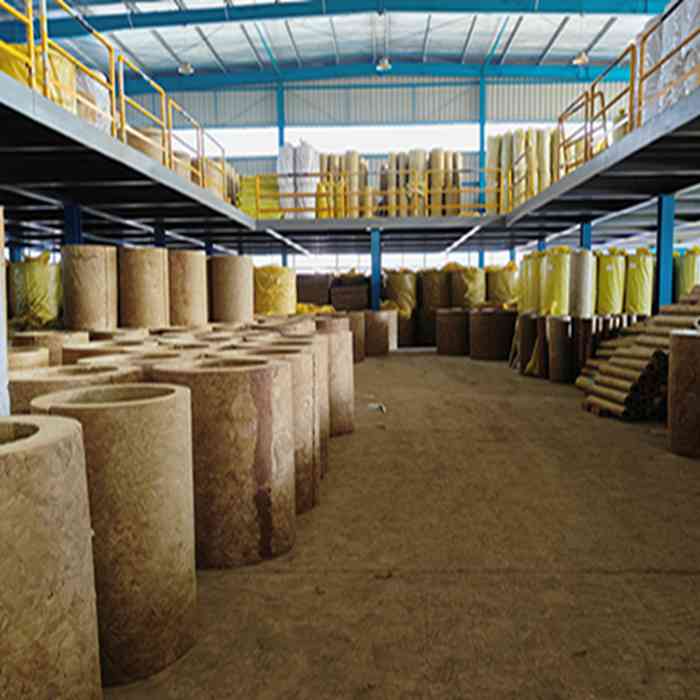 Mineral wool pipe insulation warehouse