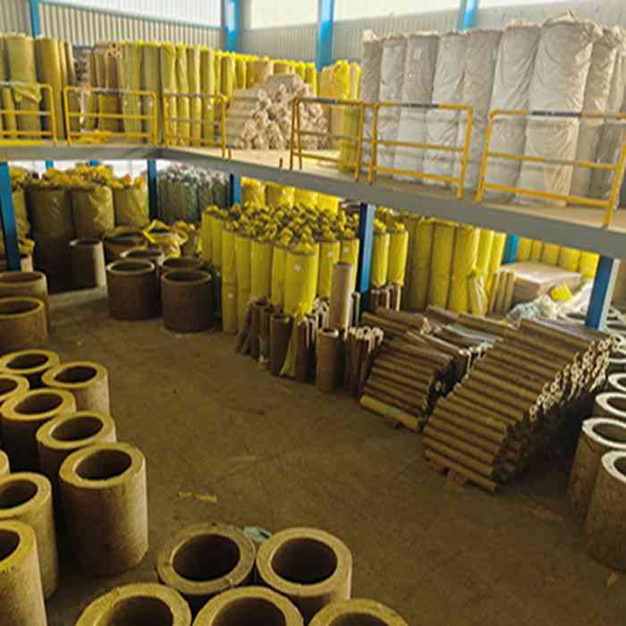 Insulation materials stored in warehouse