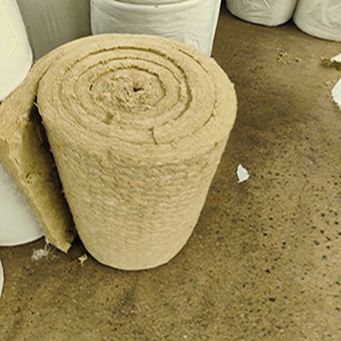 Stacked mineral wool insulation