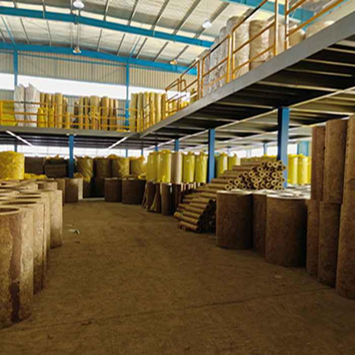 Insulation materials stored in warehouse