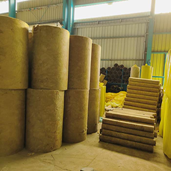 Large insulation rolls in factory