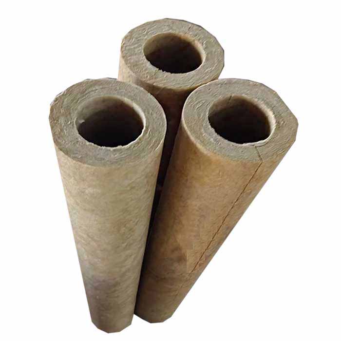 Mineral wool pipe insulation sections
