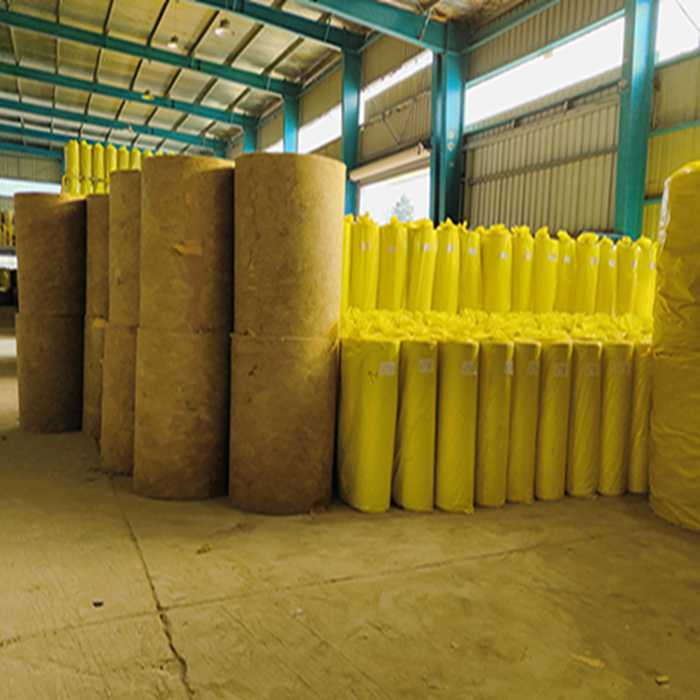 Large insulation rolls in factory